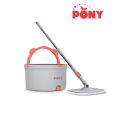 Pony Gri Temiz & Kirli Suyu Ayırma Özelliği Otomatik Temizlik Seti Mop Paspas