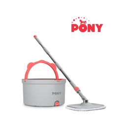 Pony Gri Temiz & Kirli Suyu Ayırma Özelliği Otomatik Temizlik Seti Mop Paspas