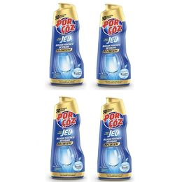 Porçöz 4x900 ml Premıum Yoğun Kıvamlı Jel Bulaşık Makine Deterjanı
