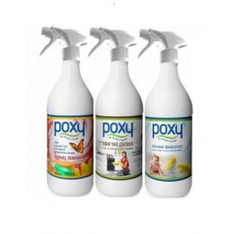 Poxy 1 lt Genel Temizlik + 1 lt Ağır Yağ Çözücü + 1 lt Fayans Temizleyici
