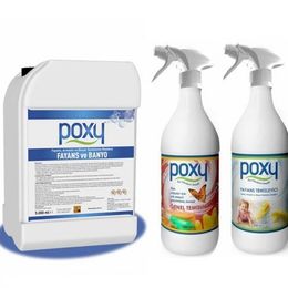Poxy 5 kg Fayans Temizleyici + 1 kg Fayans Temizleyici + 1 kg Genel Temizlik