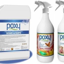 Poxy 5 kg Fayans Temizleyici + 1 kg Fayans Temizleyici + 1 kg Genel Temizlik