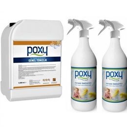 Poxy 5 kg Genel Temizlik + 2x1 kg Fayans Temizleyici