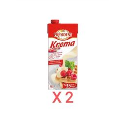 President 2x1 lt Krema