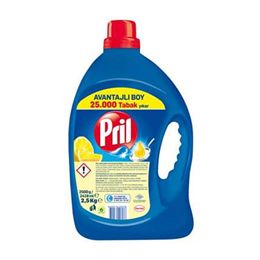 Pril 2.5 lt Limonlu Sıvı Elde Yıkama Deterjanı