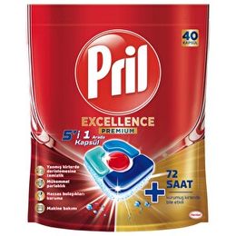 Pril 40 Tablet Excellence 5/1 Arada Bulaşık Makinesi Deterjanı
