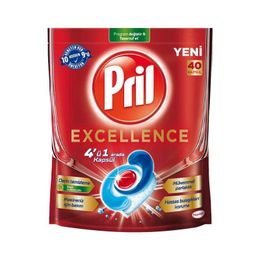Pril Excellence 40'lı 4 ü 1 Arada Bulaşık Makinesi Deterjanı