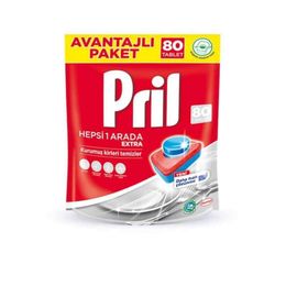 Pril Hepsi Bir Arada Extra 4x80 Adet Bulaşık Makinesi Tableti