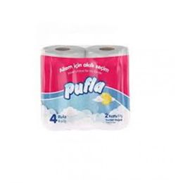 Pufla 4 Rulo 2 Katlı Tuvalet Kağıdı