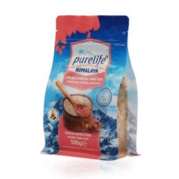 Purelife 500 gr Granül Kristal Kaya Pembe Himalaya Tuzu