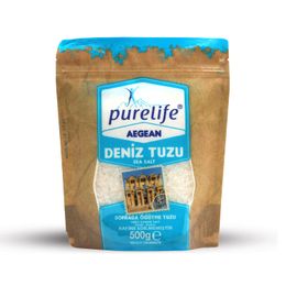 Purelife Aegean Beyaz Granül 500 gr Deniz Tuzu