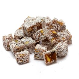 Qavruq 1 kg Çifte Kavrulmuş Fındıklı Hindistan Cevizli Lokum