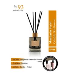 Quiltza 150 ml Mandarin Serisi Çubuklu Oda Kokusu