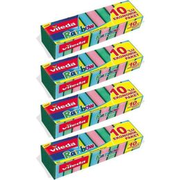 Rainbow 4 Paket 10'lu Ekonomik Bulaşık Süngeri