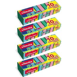 Rainbow 4 Paket 10'lu Ekonomik Bulaşık Süngeri