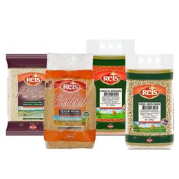 Reis 5 kg Bulgur+5 kg Baldo Pirinç+5 kg Kırmızı Mercimek+ 5 kg Yeşil Mercimek