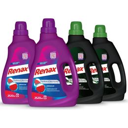 Renax 2x2.52 lt Renkliler + 2x2.52 lt Siyah Çamaşır Deterjanı