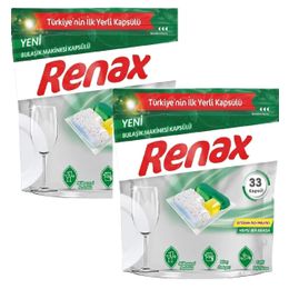 Renax 2x33'lü Bulaşık Makine Kapsülü