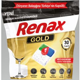 Renax 30 Tablet Gold Hepsi Bir Arada Bulaşık Makinesi Kapsülü