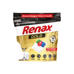 Renax 30 Tablet Gold Hepsi Bir Arada Bulaşık Makinesi Kapsülü