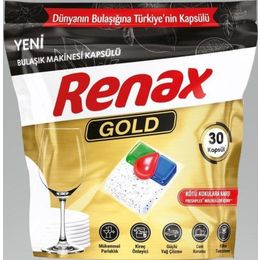 Renax 30 Tablet Gold Hepsi Bir Arada Bulaşık Makinesi Kapsülü