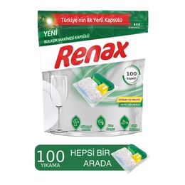 Renax Hepsi Bir Arada 100'lü Bulaşık Makinesi Kapsülü