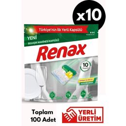 Renax Hepsi Bir Arada 10x10'lu Bulaşık Makinesi Kapsülü