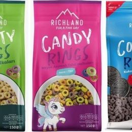 Richland Fruity,Candy,Cookie Rings 150 gr Tahıl Halkası