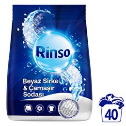 Rinso 6 kg Beyaz Sirke ve Çamaşır Sodası Beyazlar için Toz Deterjan