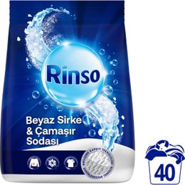 Rinso 6 kg Beyaz Sirke ve Çamaşır Sodası Beyazlar için Toz Deterjan