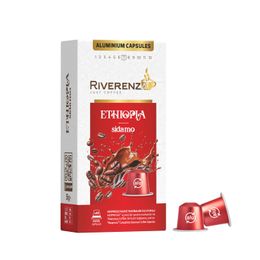 Riverenza 10'lu Kapsül Alüminyum Nespresso Uyumlu Ethiopia Kapsül Kahve