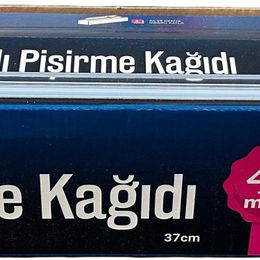 Roll-Up 37 cm 40 mt Kayar Bıçaklı Beyaz Yağlı Fırın Tepsi Pişirme Kızartma Kağıdı