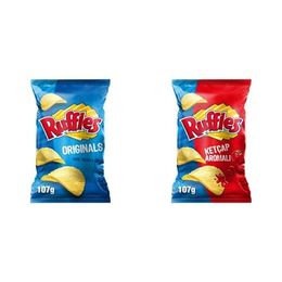 Ruffles 107 gr Süper Boy Originals Sade Patates Cipsi + 107 gr Süper Boy Ketçap Aromalı Patates Cipsi