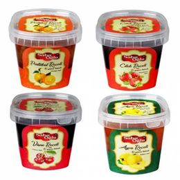 Sabıroğlu 800 gr Plastik Portakal Çilek Vişne Ayva Kova Reçel