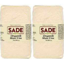 Sade 2x500 gr Organik Mısır Unu
