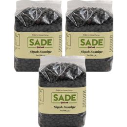 Sade Gurme 3x500 gr Siyah Fasulye