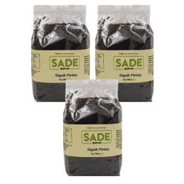 Sade Gurme 3x500 gr Siyah Pirinç