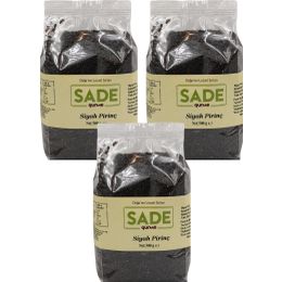 Sade Gurme 3x500 gr Siyah Pirinç