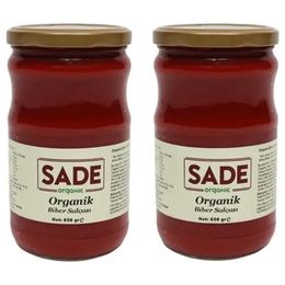 Sade Organik 2 x 650 gr Biber Salçası