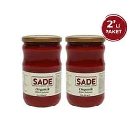 Sade Organik 2x610 gr Biber Salçası