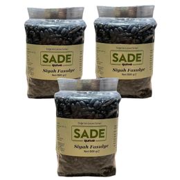 Sade Organik 3x500 gr Siyah Fasulye