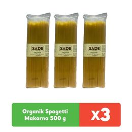 Sade Organik 3x500 gr Spagetti Makarna