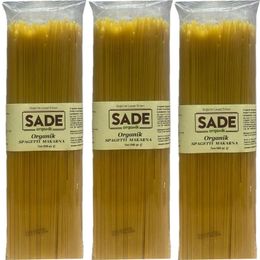 Sade Organik 3x500 gr Spagetti Makarna