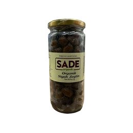 Sade Organik Güneşte Kurutma 310 gr Siyah Zeytin