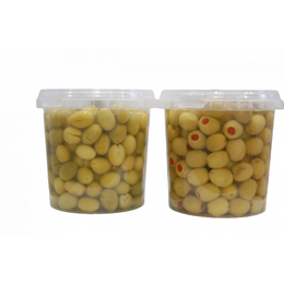 Sadıcım Biberli 650 gr + Kırma 650 gr Pet Kavanoz Yeşil Zeytin