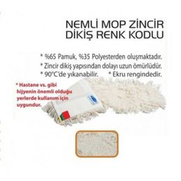 Safell 10 Adet 50 cm Nemli Mop Temizlik Arabası Paspası