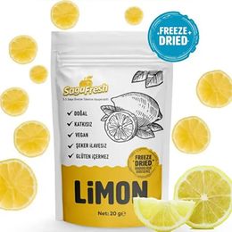 Saga Fresh 20 gr Dondurularak Kurutulmuş Çıtır Limon Dilimleri