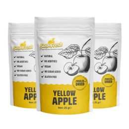 Sagafresh 3x15 gr Dondurularak Kurutulmuş Sarı Elma Dilimleri