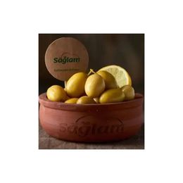 Sağlam Peynircilik 500 gr Tombul Pembe Yeşil Çizik Zeytin