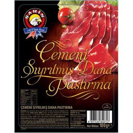 Şahin 80 gr Çemensiz Dana Pastırma